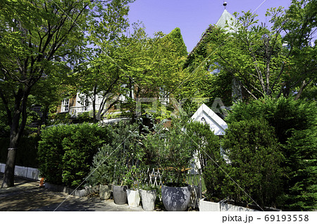 神戸 東遊園地 ヴィラブランシュ 兵庫県神戸市の写真素材