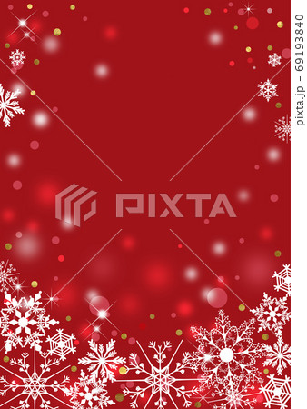 クリスマス_レッド背景_縦型のイラスト素材 [69193840] - PIXTA