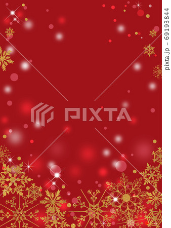 クリスマス レッド 縦背景のイラスト素材
