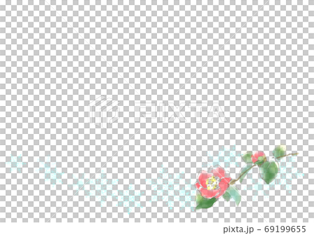 お歳暮お礼状　ツバキA4ヨコサイズ 69199655