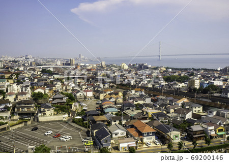 明石 明石市立天文科学館から明石海峡大橋方面を望む 兵庫県明石市 明石 明石市立天文科学館から明石海峡大橋方面を望む 兵庫県明石市 69200146