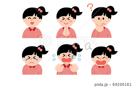 女の子の上半身セット(シンプルカラー) 女の子の上半身セット(シンプルカラー) 69200161