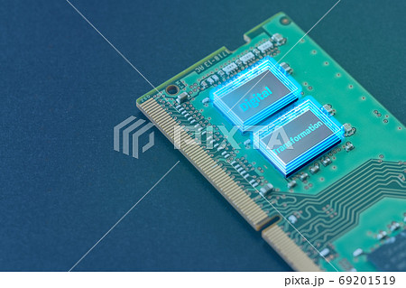 メモリ基盤 Iot背景素材dxイメージのイラスト素材