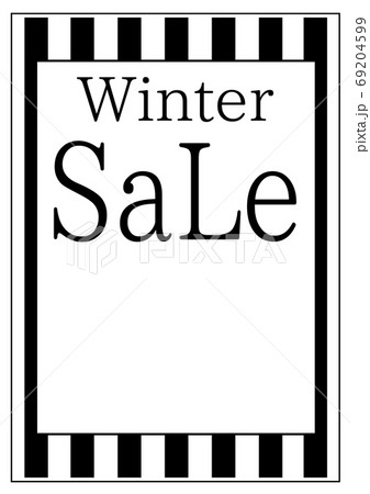 冬用POP「WinterSaLe余白付き」タイプ4 冬用POP「WinterSaLe余白付き」タイプ4 69204599