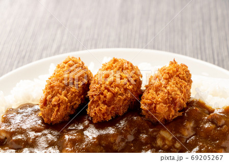 カキフライトッピングカレーライス。 カキフライトッピングカレーライス。 69205267