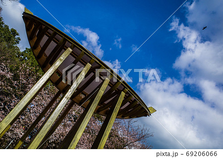 福岡 西公園の風景 オブジェと鳥 福岡 西公園の風景 オブジェと鳥 69206066