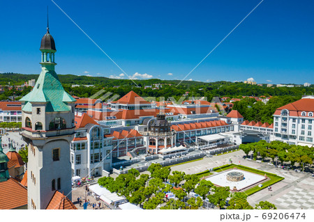 Sopot Aerial View. Beautiful architecture of Sopot resort from a 69206474