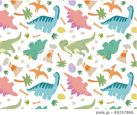 Dinosaur Pattern Stock Illustration