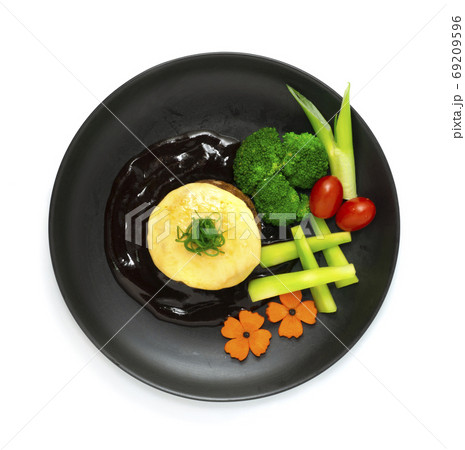 Japanese Hamburger Steak with Cheese Japanese Hamburger Steak with Cheese 69209596