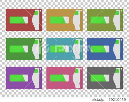 Illustration set of pass case 69210459