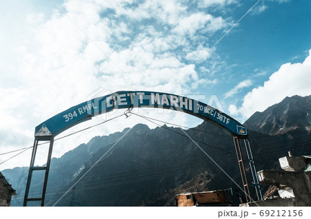 Marhi is a town of roadside restaurant located midway in Rohtang La on Manali-Leh Highway. Marhi is a town of roadside restaurant located midway in Rohtang La on Manali-Leh Highway. 69212156