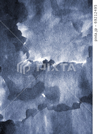 Abstract grey watercolor on paper texture as background 69212495