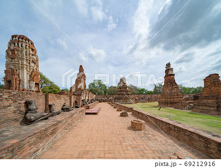 Old ruins of a temple in Phra Nakhon Si Ayutthaya province near 69212916