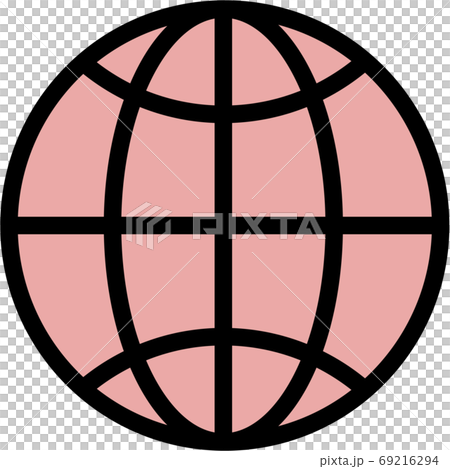 Pink internet vector icon - Stock Illustration [69216294] - PIXTA