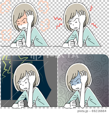 Angry, scared or unstable emotional woman Angry, scared or unstable emotional woman 69216664