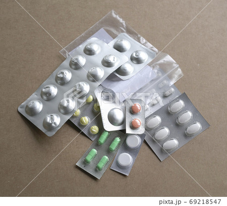 Package of medicine in tablet and pills form 69218547
