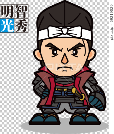 看起來像戴著Jinhaori的角色的Mitsuhide Akechi [2個頭] 69219029