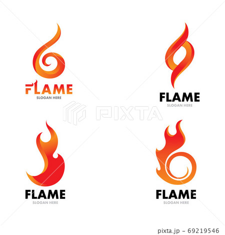 Fire logo vector illustration design Fire logo vector illustration design 69219546