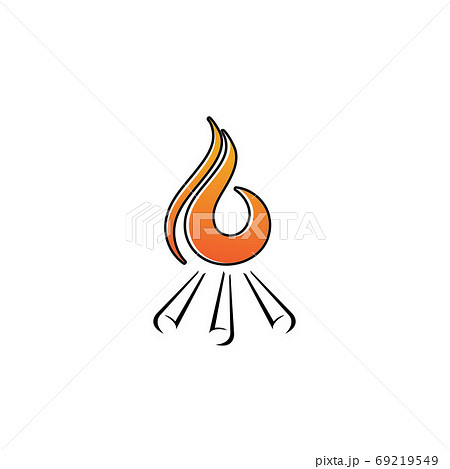 Fire logo vector illustration design 69219549