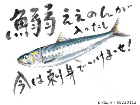 鰯_D手描き_文字有り 鰯_D手描き_文字有り 69220112