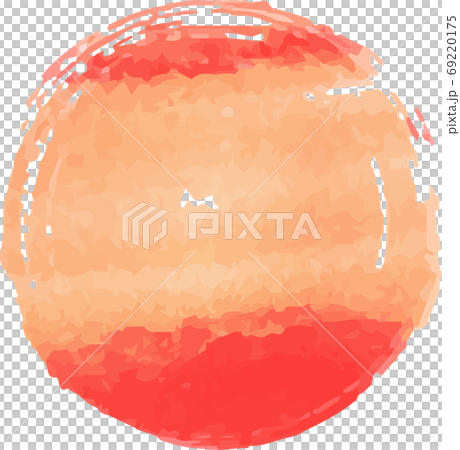 Perfect circle watercolor style texture new year card design brush japanese style Perfect circle watercolor style texture new year card design brush japanese style 69220175