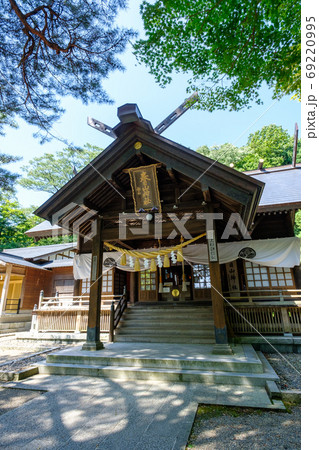 春日山城跡の風景:春日山神社 春日山城跡の風景:春日山神社 69220995