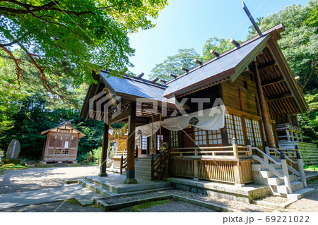 春日山城跡の風景:春日山神社 春日山城跡の風景:春日山神社 69221022