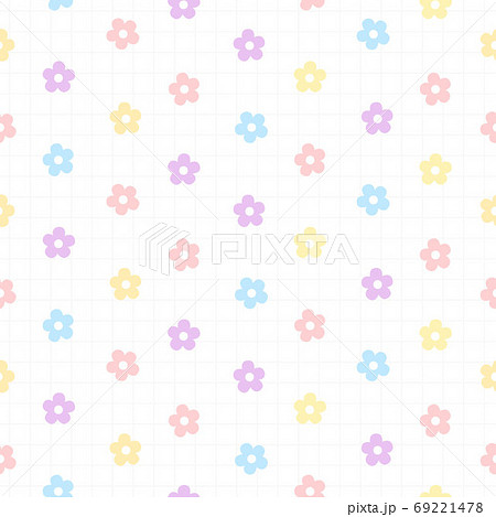 Cute little flowers seamless pattern background 69221478