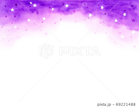 abstract purple background in galaxy concept. watercolor hand painting illustration. 69221488