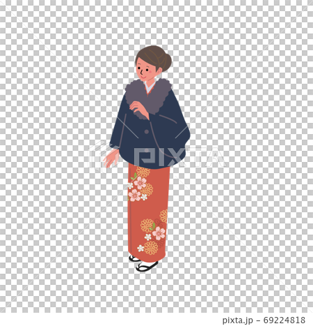 アイソメトリック 着物の女性 イラスト アイソメトリック 着物の女性 イラスト 69224818