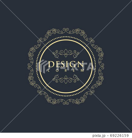 Vintage border line Template vector Vintage border line Template vector 69226159