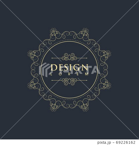 Vintage border line Template vector Vintage border line Template vector 69226162