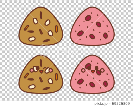 Rice ball _ Gomoku _ Red rice 69226809