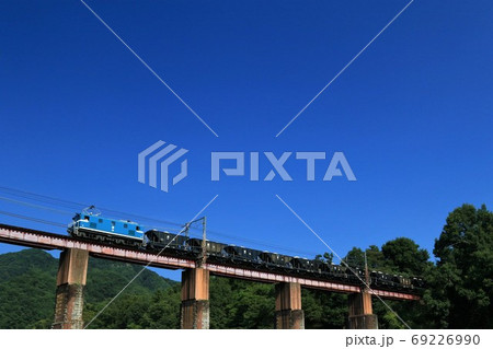 秩父鉄道　セメント貨物列車　デキ100 ホキ 69226990