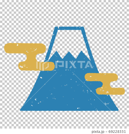 Mount Fuji style icon - Stock Illustration [69228331] - PIXTA