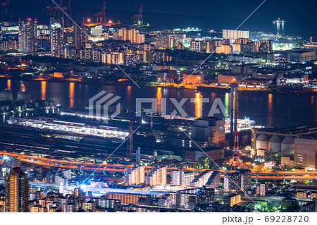 《兵庫県》日本三大夜景・掬星台の夜景 《兵庫県》日本三大夜景・掬星台の夜景 69228720
