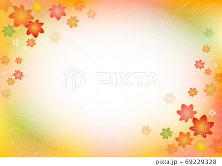 秋の和柄背景6のイラスト素材