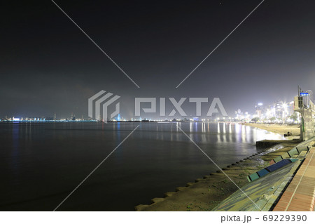 夜景 浜 海 69229390