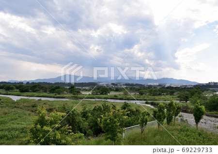 相模川河川敷 大山方面 相模川河川敷 大山方面 69229733