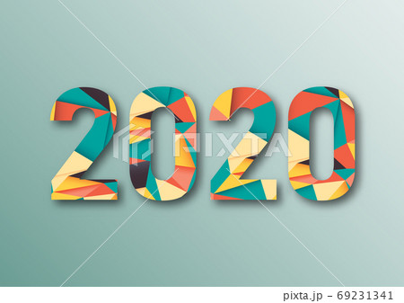 Abstract polygonal numbers for New Year 2020 with 69231341