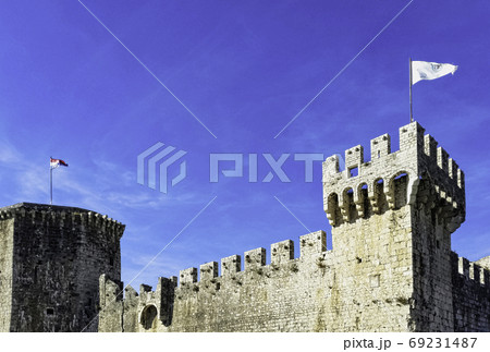 Fortress Kamerlengo in historic city of Trogir, Croatia Fortress Kamerlengo in historic city of Trogir, Croatia 69231487