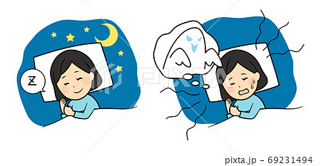 眠る女の子 69231494