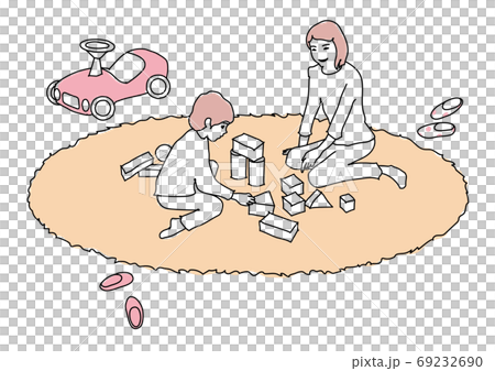 Children playing indoors Children playing indoors 69232690