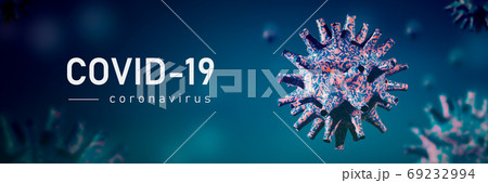 Coronavirus 3D render, COVID-19 pandemic Coronavirus 3D render, COVID-19 pandemic 69232994