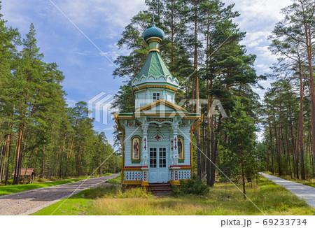 Chapel in Konevsky Monastery on Konevets Island on Lake Ladoga - 69233734