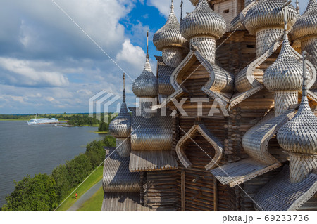 Famous wooden buildings on the island Kizhi Russia 69233736