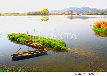 湖 景色 風景 69234620