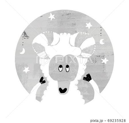 Aries 牡羊座イラスト zodiac illustration vector 69235928