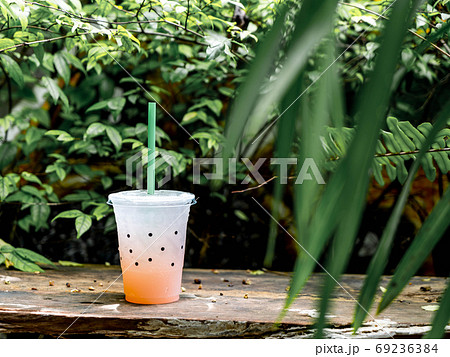 glass of lychee sodaの写真素材 [69236384] - PIXTA