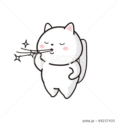 口臭ケア 猫のイラスト素材 [69237435] - PIXTA